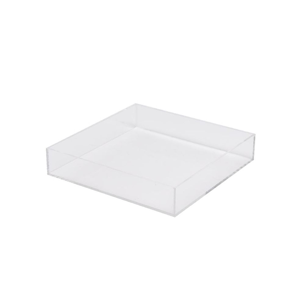 Plateau plexi transparent 257x257x40mm
