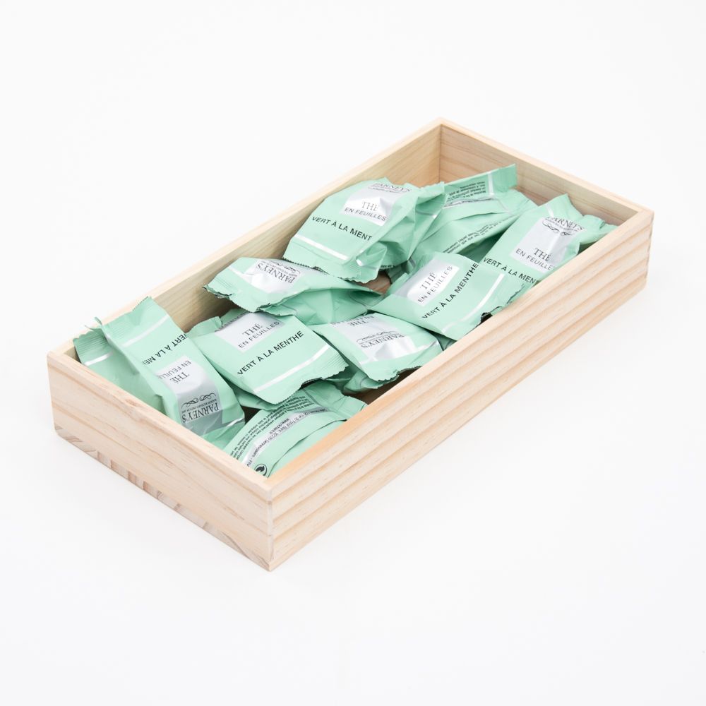 boîte de présentation en bois 300x150x50mm