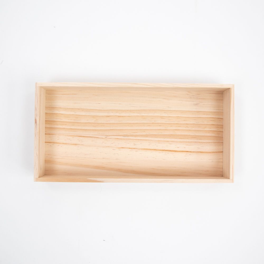 boîte de présentation en bois 300x150x50mm
