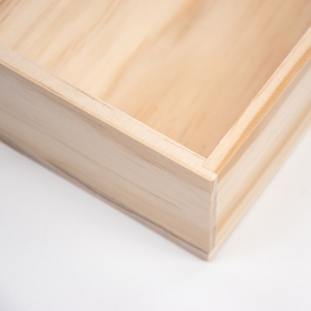 boîte de présentation en bois 300x100x50mm