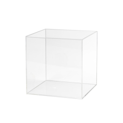 Transparent acrylic cube...