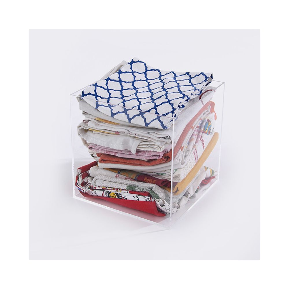 Boîte plexi transparente 200x200x200mm
