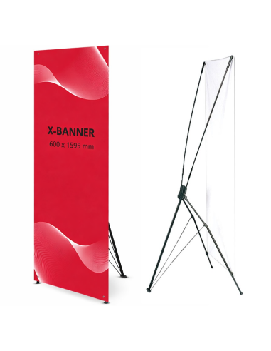 Support kakémono X-banner 600x1595mm