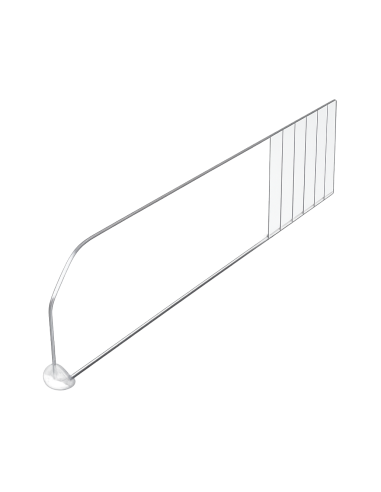 Séparateur tablette sécable H120 mm -...