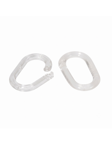 Anneau ovale PVC transparent 20mm
