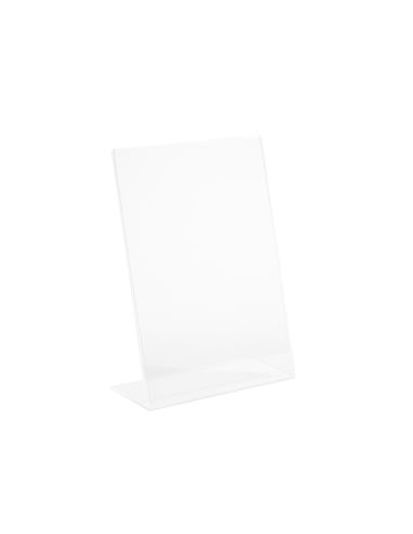 Chevalet porte visuel incliné plexi -...
