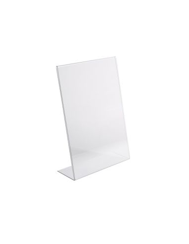 Chevalet en PET incolore - A3 Vertical