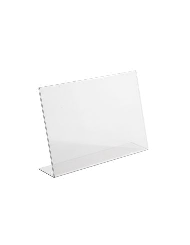 Chevalet en PET incolore - A4 Horizontal