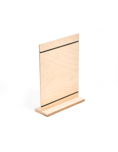 Chevalet porte visuel en bois avec...