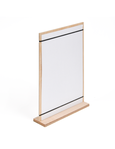 Chevalet porte visuel en bois avec...