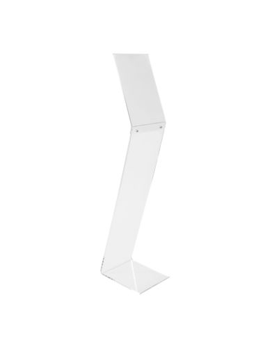 Porte-visuel sur pied plexi - A4