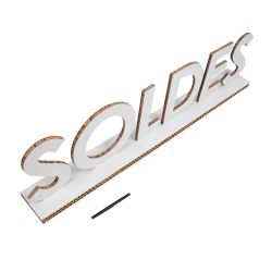 Lettrage SOLDES en carton...