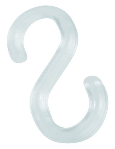 Crochet S plastique transparent 380 mm