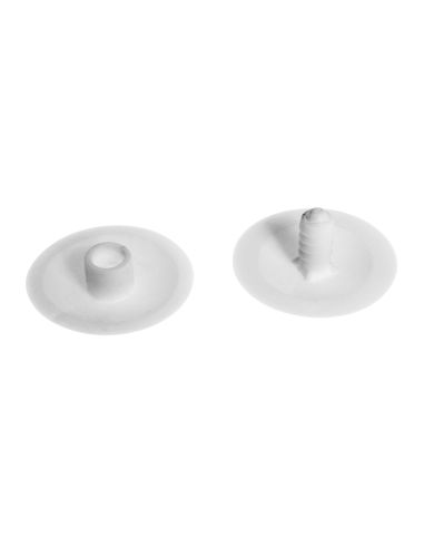 Boutons pression blanc tête Ø30mm...