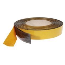 Adhesive magnetic tape roll