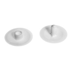 Boutons pression blanc tête...