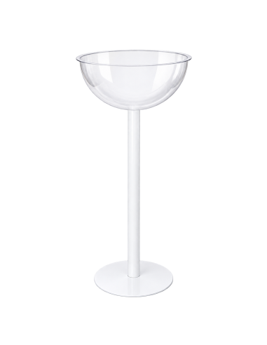 Presentation bin with metal stand