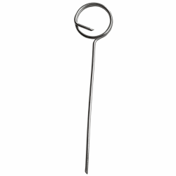 Label holder on metal pick