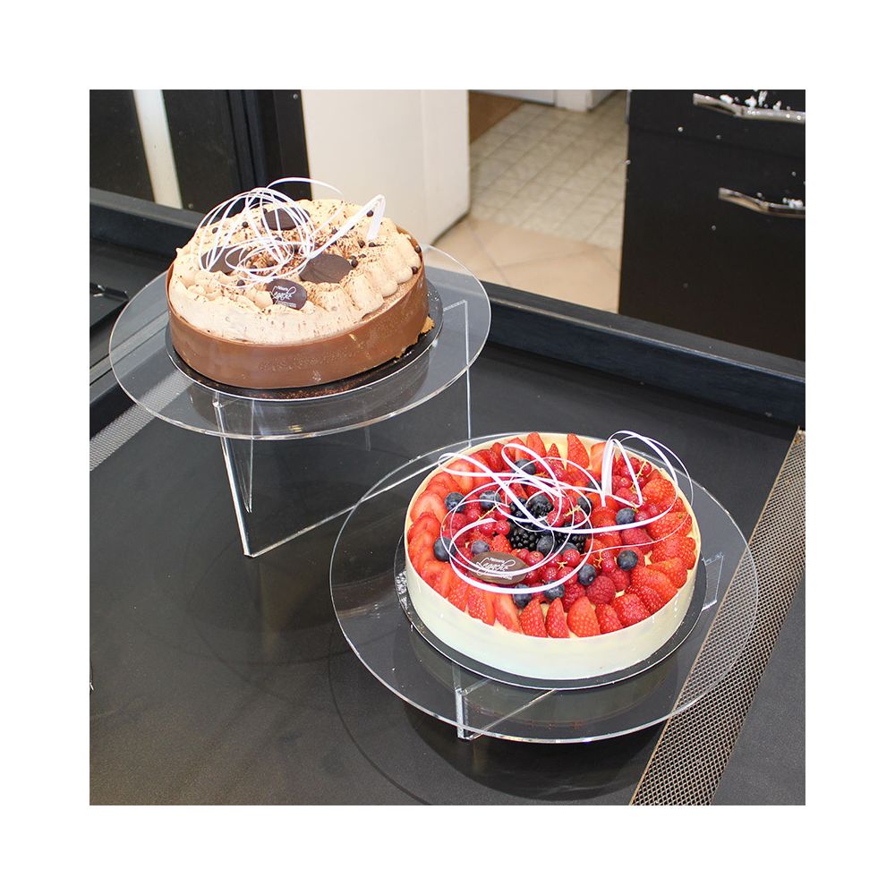 Présentoir gâteaux plexi