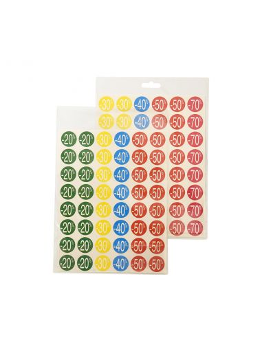 Pastilles adhésives multicolores, étiquettes pastilles de marquage
