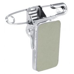 Badge holder with clip/pin fastener