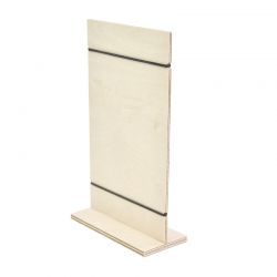 Wooden easel with elastic