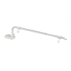 Telescopic magnetic stem from 34 to 44 cm - open hooks