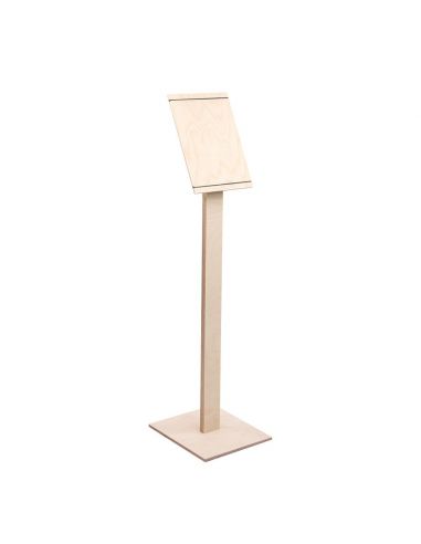 Visual rack with wooden elastic on foot