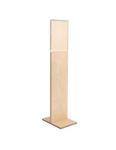 Visual holder on plexi wood stand