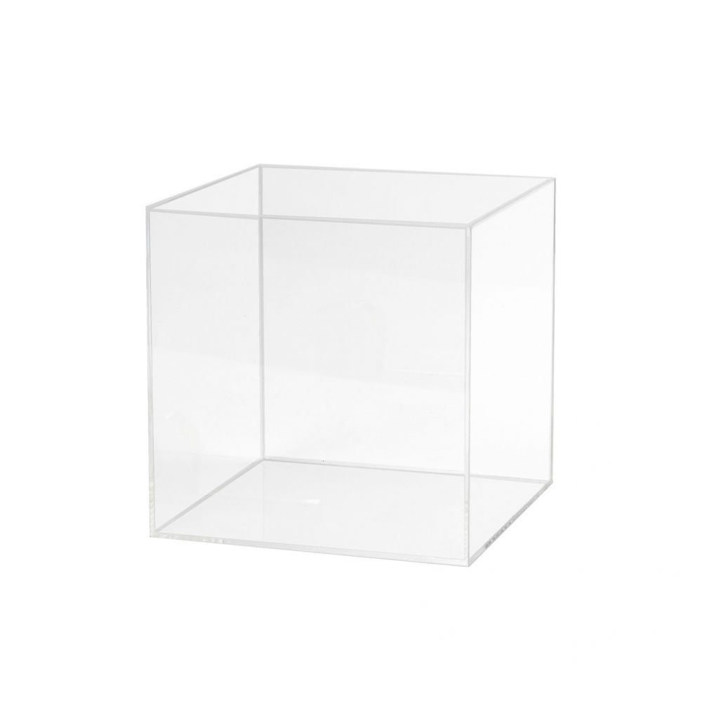 Boîte plexi transparente carrée 20x20x10cm