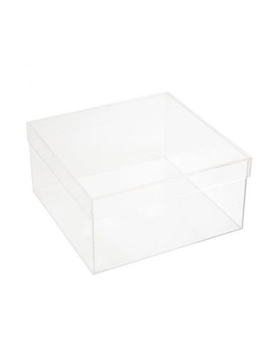 Transparent plexi box with lid