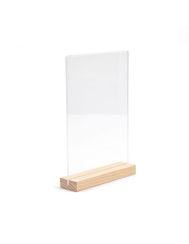 Double-sided plexi easel on solid...
