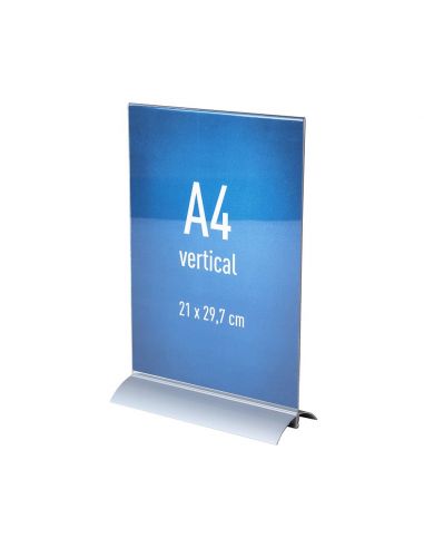 Double-sided PET sign holder with...