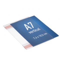 Adhesive document sleeve made from anti-glare PVC