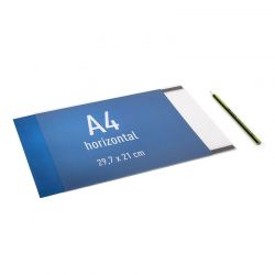 Magnetic document sleeve made from anti-glare PVC