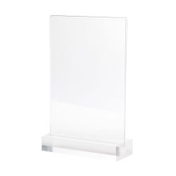Premium acrylic sign holder for double-sided display