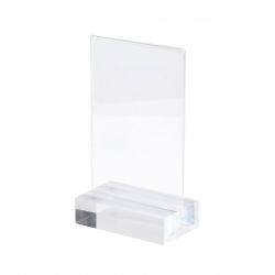 Premium acrylic sign holder for double-sided display