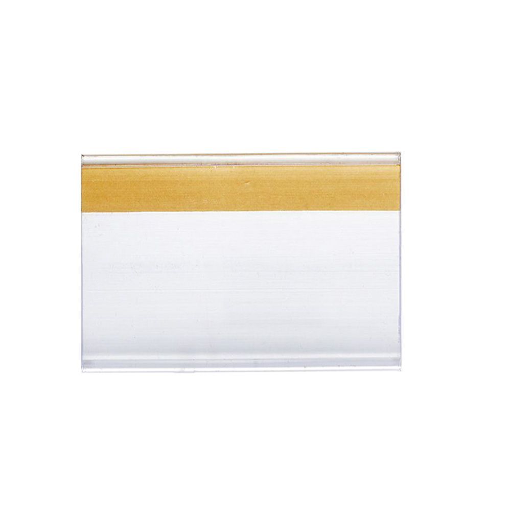 ABARNO Lot de 50 porte-prix pour étagère en verre - Étiquettes de prix ABARNO Lot de 50 porte-prix pour étagère en verre - Étiquettes de prix