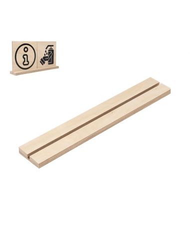 SOCLE RAINURÉ - DEUX PICTOS