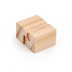 Wooden base for pe straight or inclined in Eco pine - 40x40