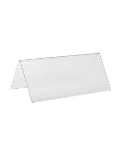 Porte-étiquette en V PVC antireflet -...