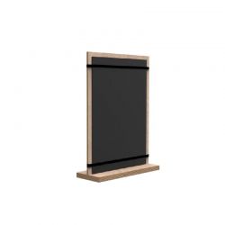 Wooden easel with elastic and slate