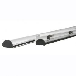Set of clip-fasted aluminium poster holder profiles