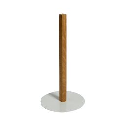 Oak stand with screw + steel base
