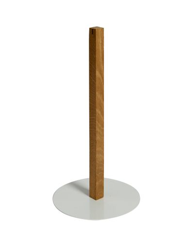 Oak stand with screw + steel base